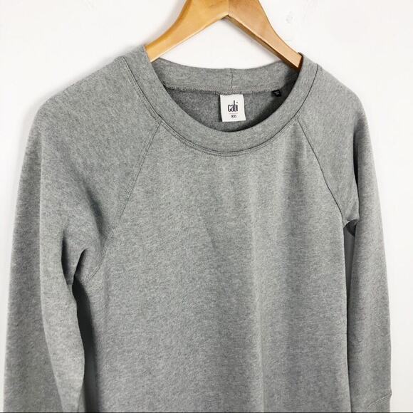 CAbi 3459 Gray Flashdance Sweater Mini Fleece Long Sleeve Shirt Dress XXS - Picture 4 of 16